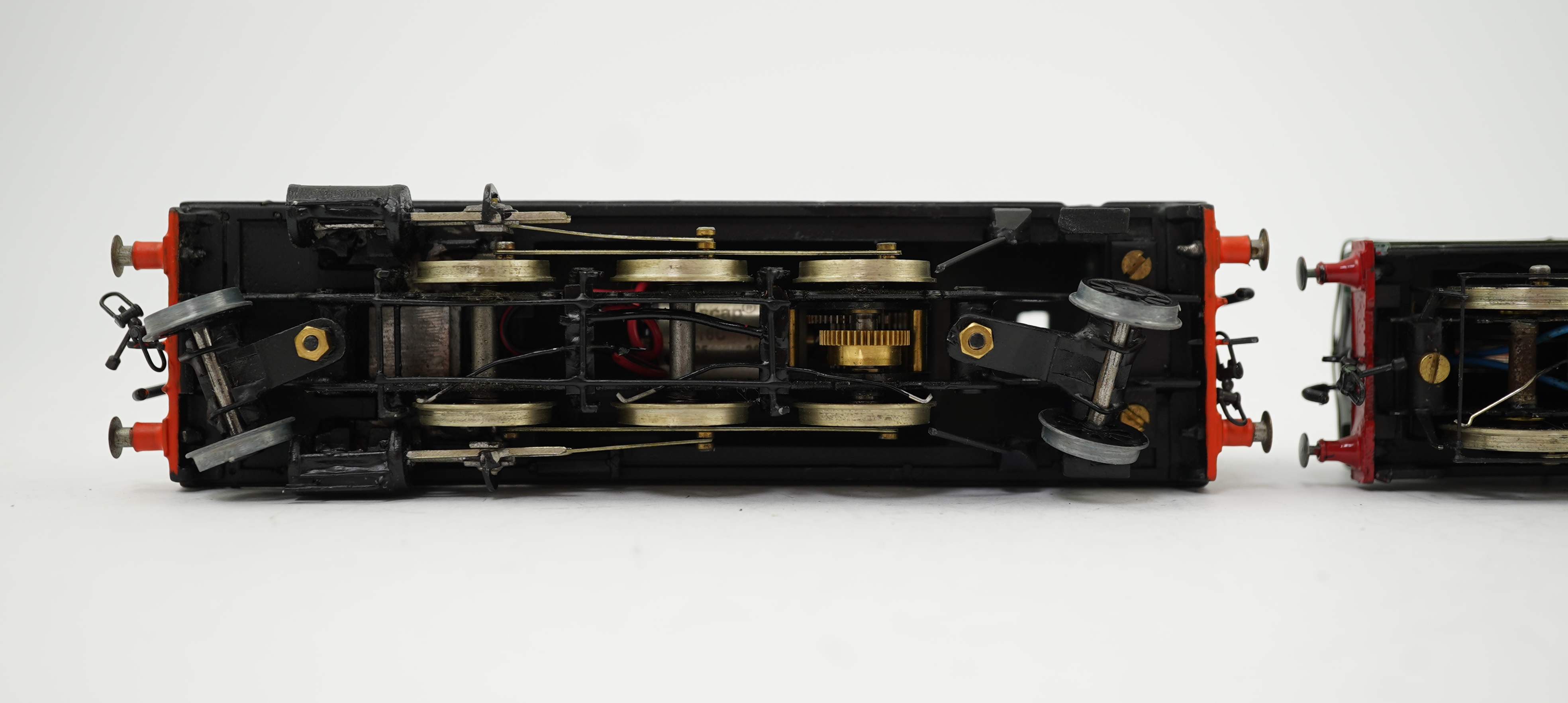 Two 00 gauge brass and white metal kit built GWR tank locomotives; a 4400 class 2-6-2 Prairie Tank, 4401, together with an 1854 class 0-6-0PT, 1861, constructed, painted and lined to a high standard, both motored for two